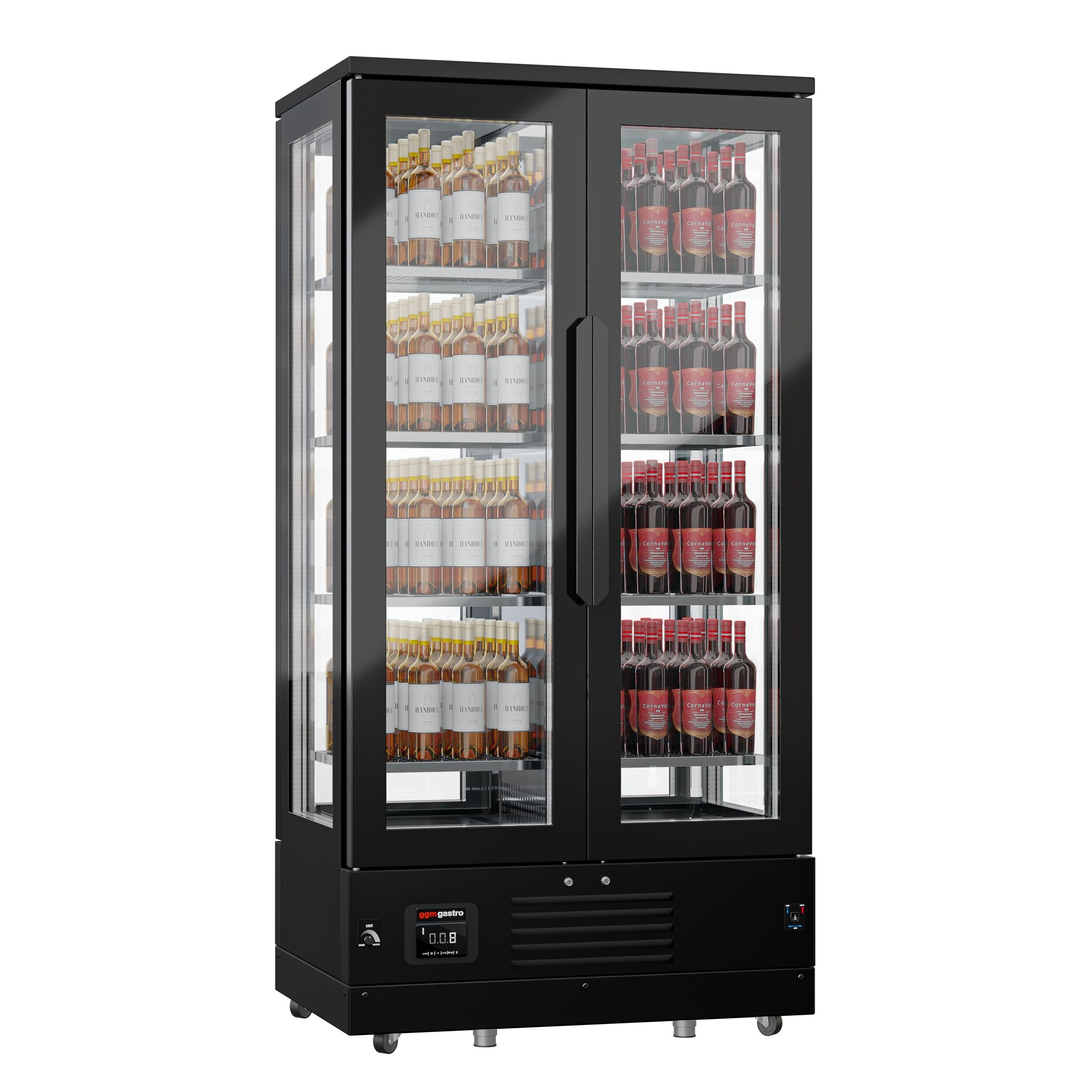 Red Type Wine Refrigerator - 1 Climate Area - Max. 128 bottles