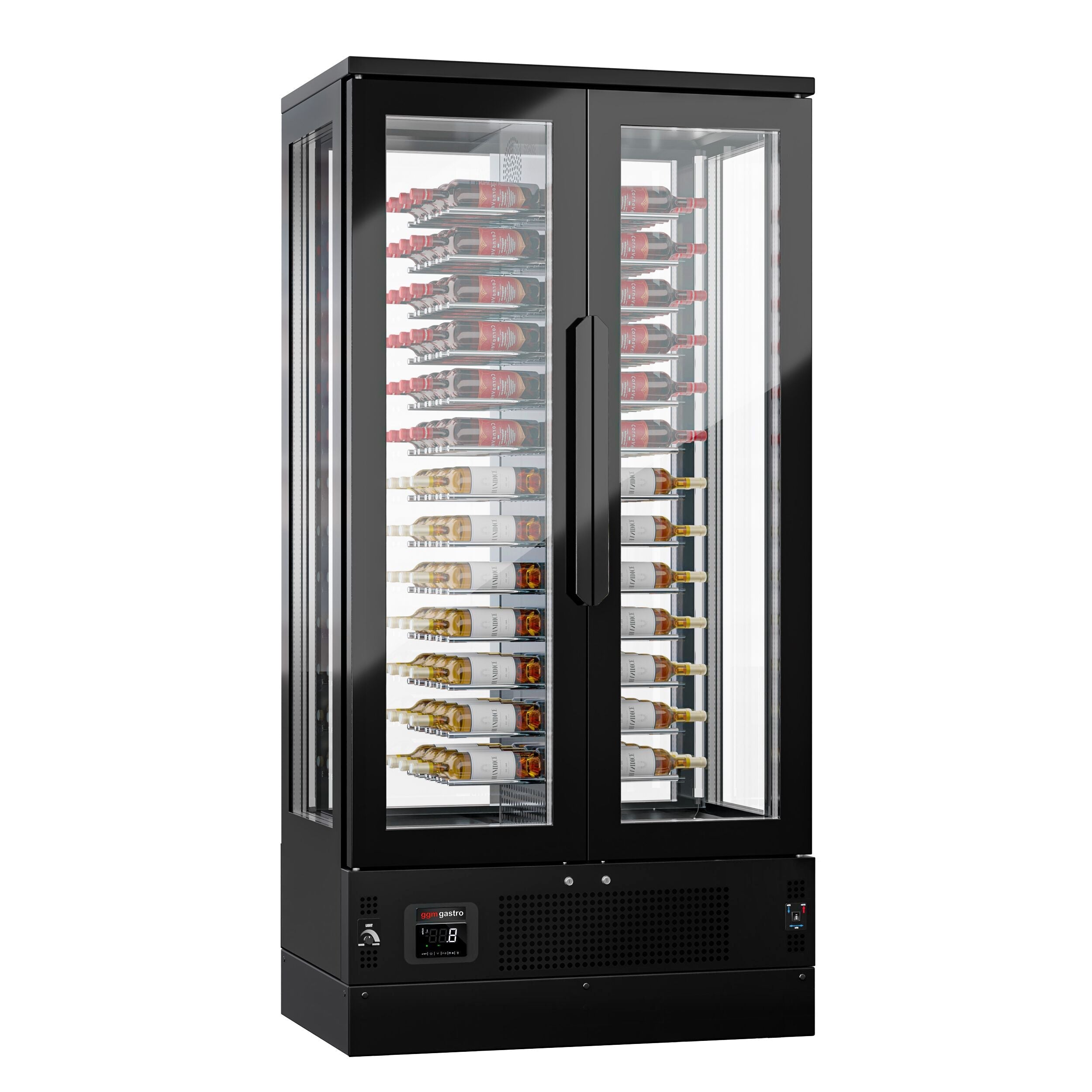 Red Type Wine Refrigerator - 1 Climate Regional - 120 Lt - Max. 104 bottles