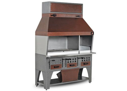 Wall Mounted Coal Grill - 1.6m