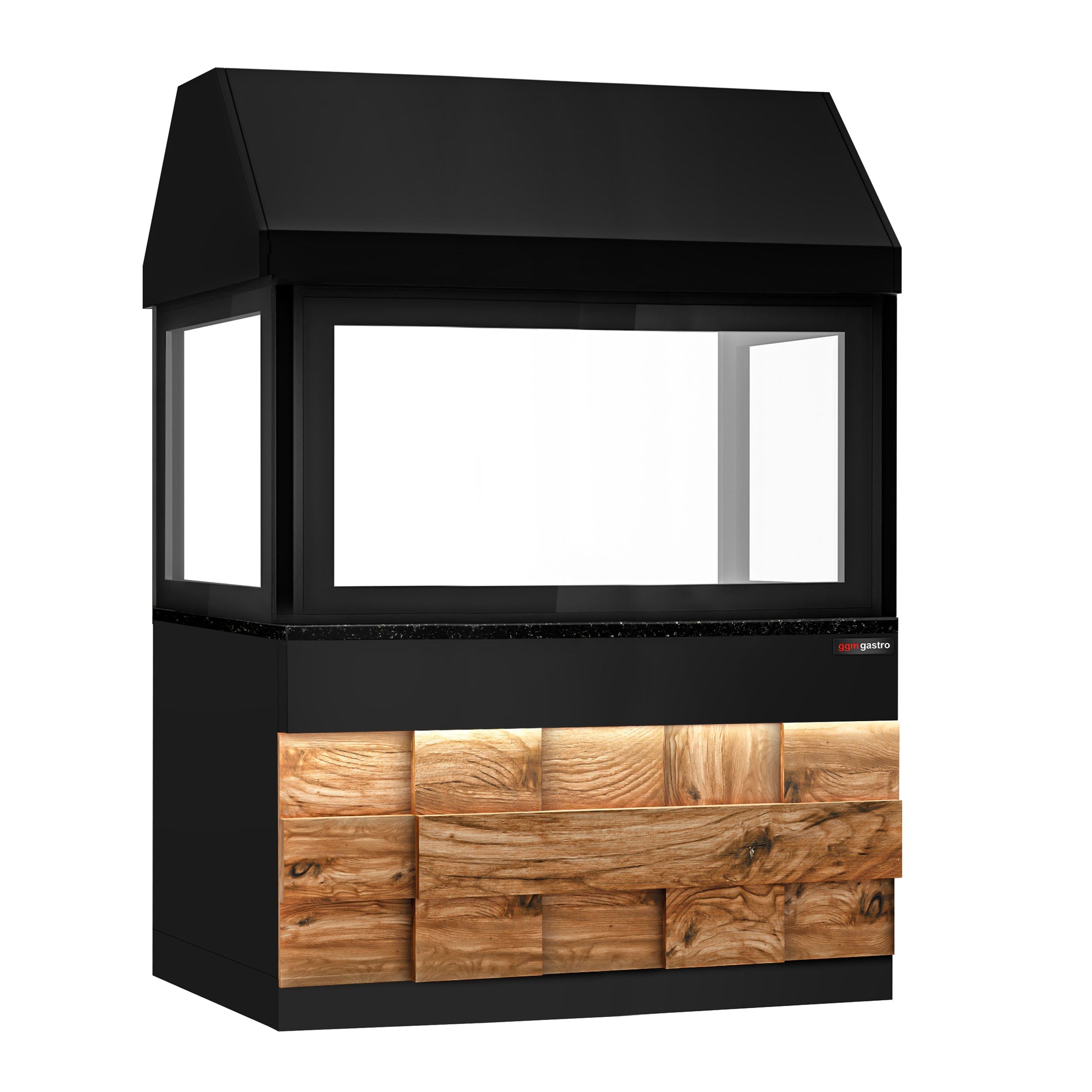 Toronto for wood coal grill - 1500mm - black granite work machine