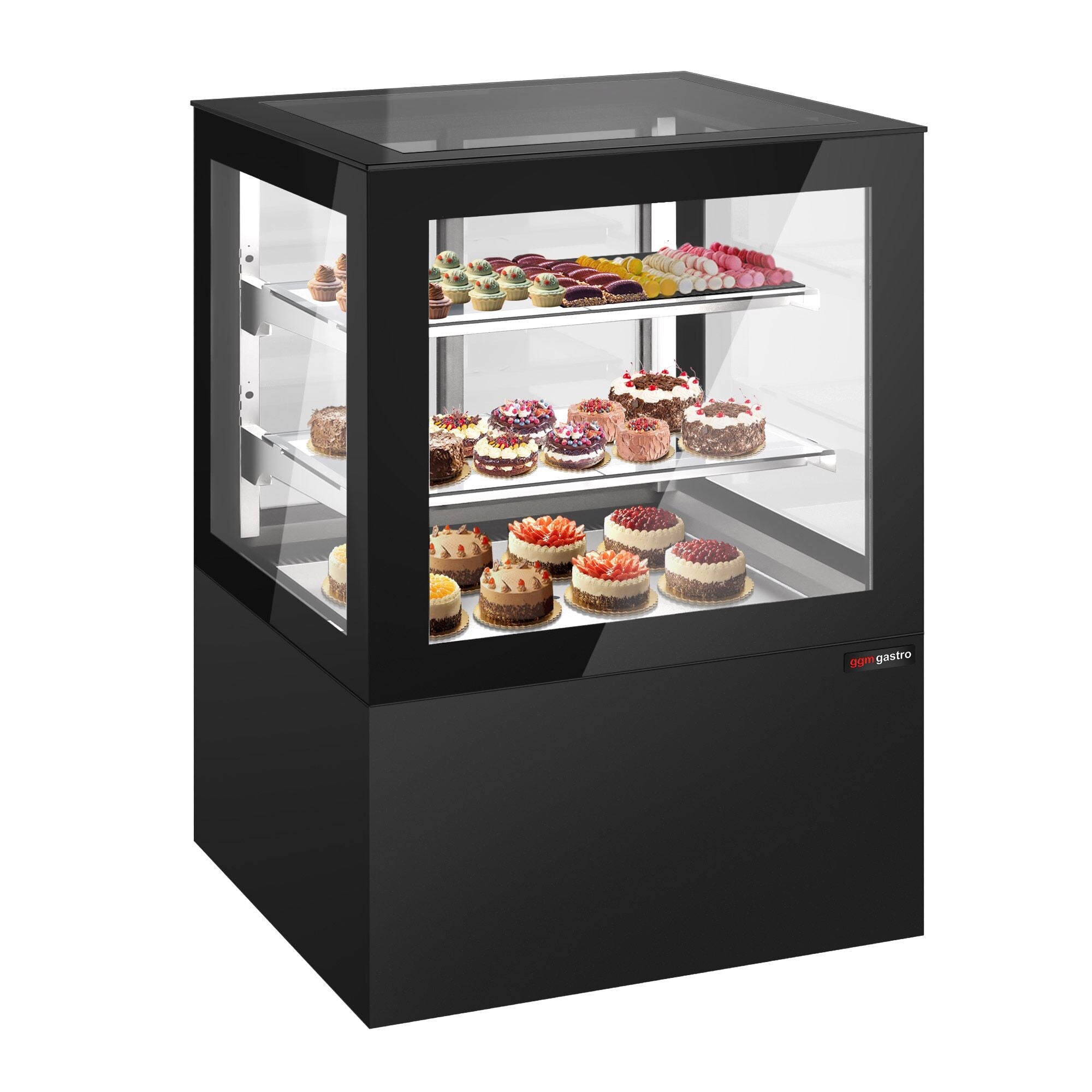 Cake display cabinet - 1010mm - led lighting & 2 shelves