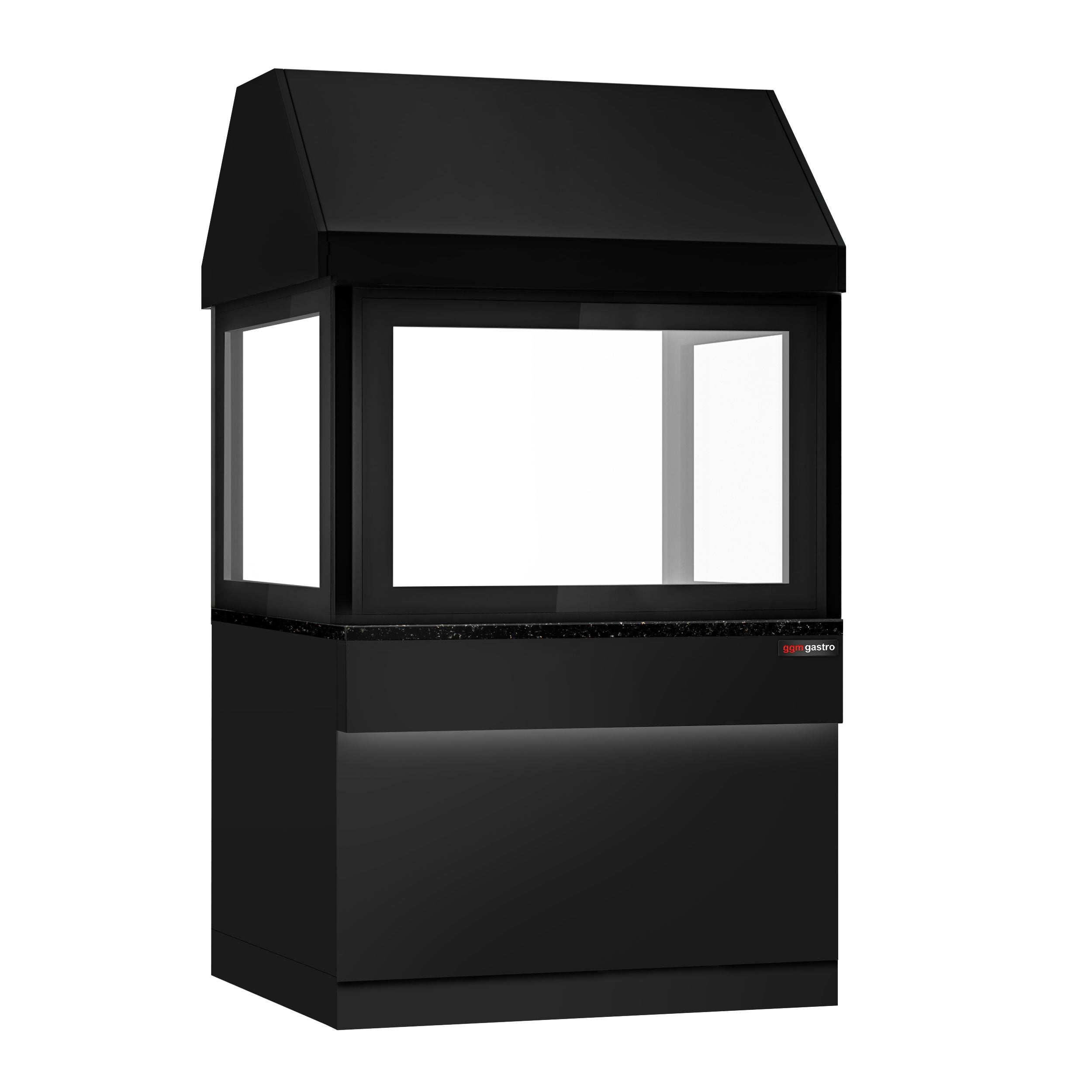 Toronto for coal grills - 1100mm - black front panel - black granite work machine