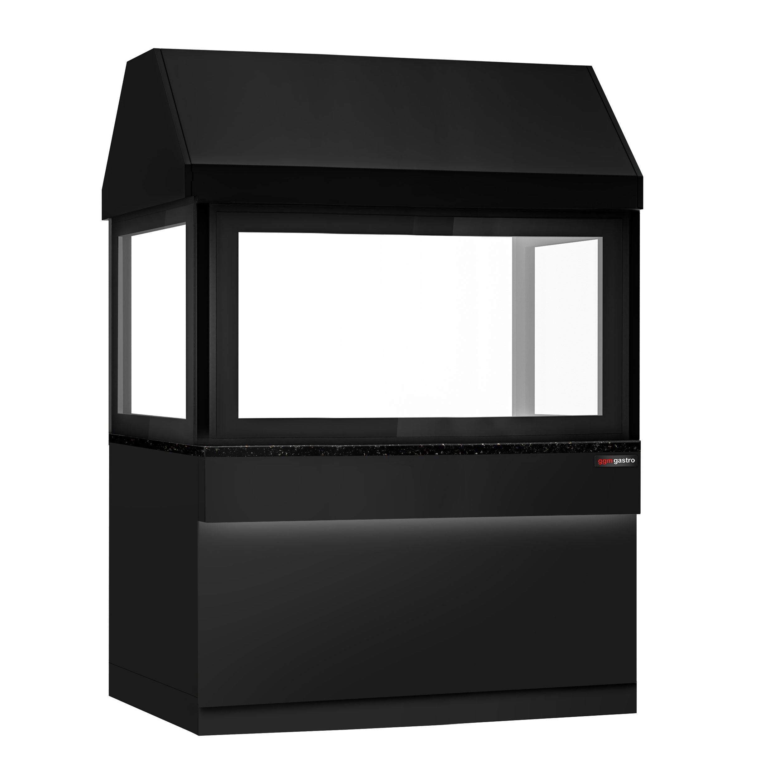 Toronto for coal grills - 1500mm - black front panel - black granite work machine