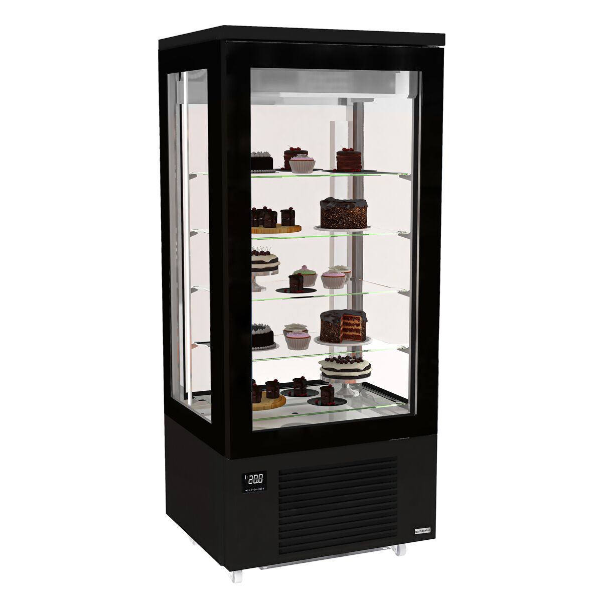 Red Type Cooled Exhibition Unit - 400 Liter - 5 Shelves