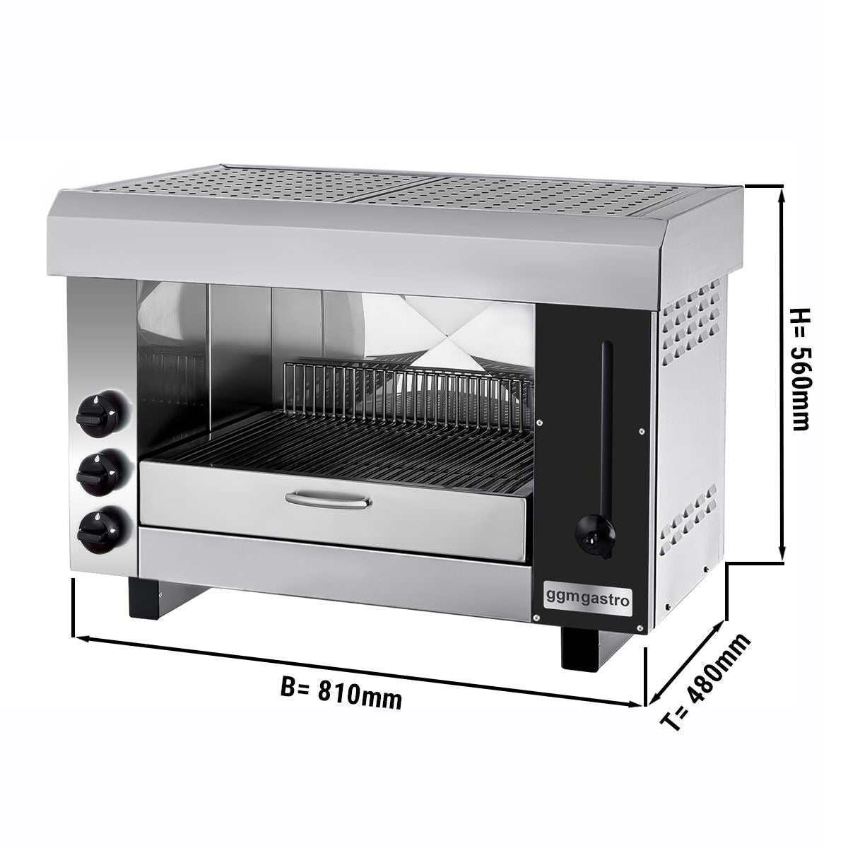 Gas Pita Furnace / Salamander Pro - 9,75 KW