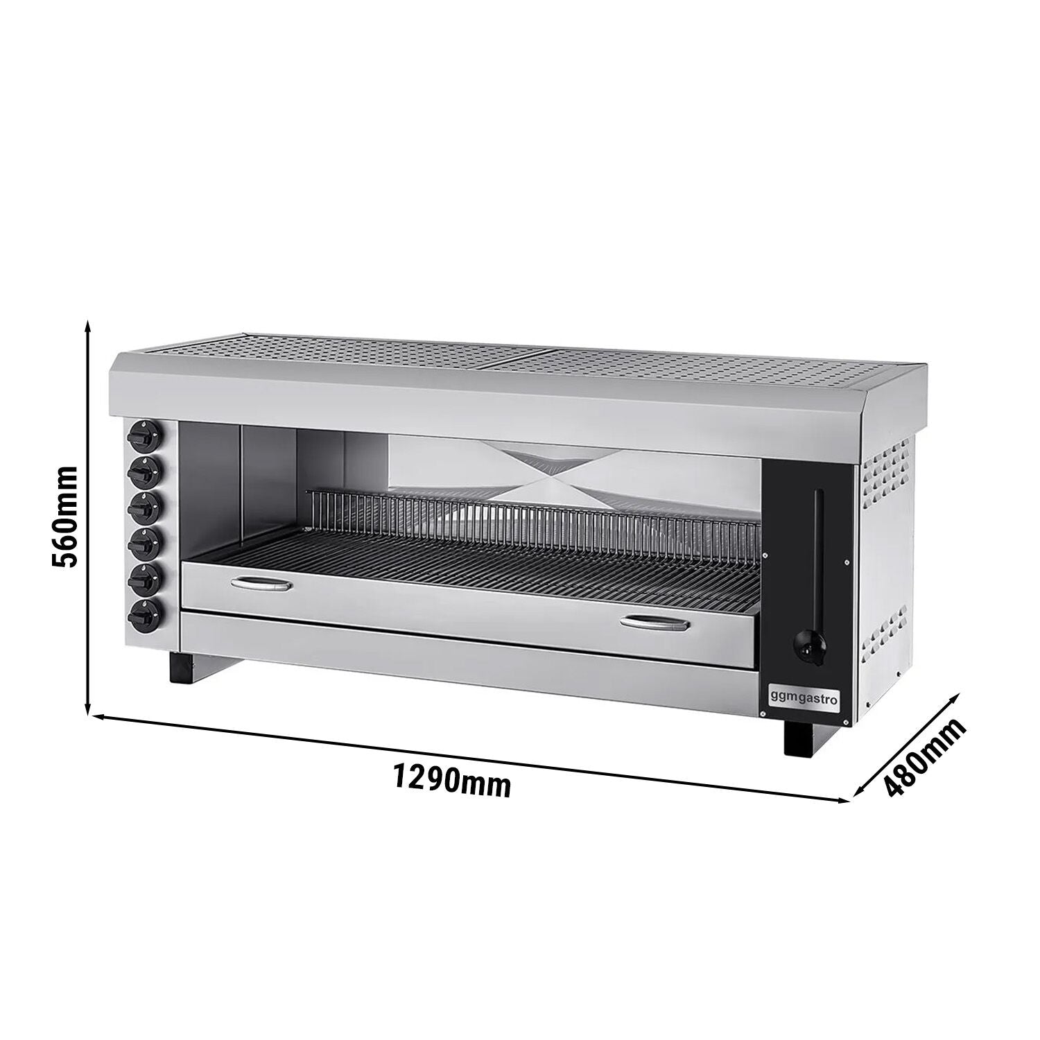 Gas Pita Furnace / Salamander Pro - 19.5 kW - 6 burner